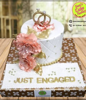 engagement cake